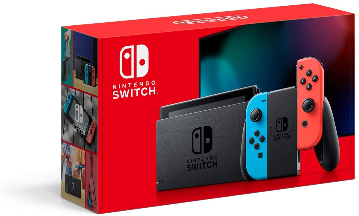 Nintendo Switch with Neon Blue and Neon Red Joy‑Con - HAC-001(-01)